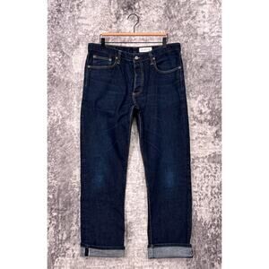 Gustin Jeans 37 x 31 Mens Straight Leg Button Fly Selvedge Denim